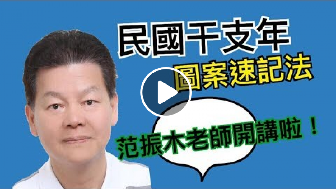 紫微斗數范振木老師-民國干支年圖案速記法